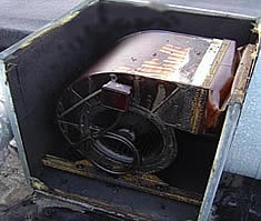 Caja extractora sucia