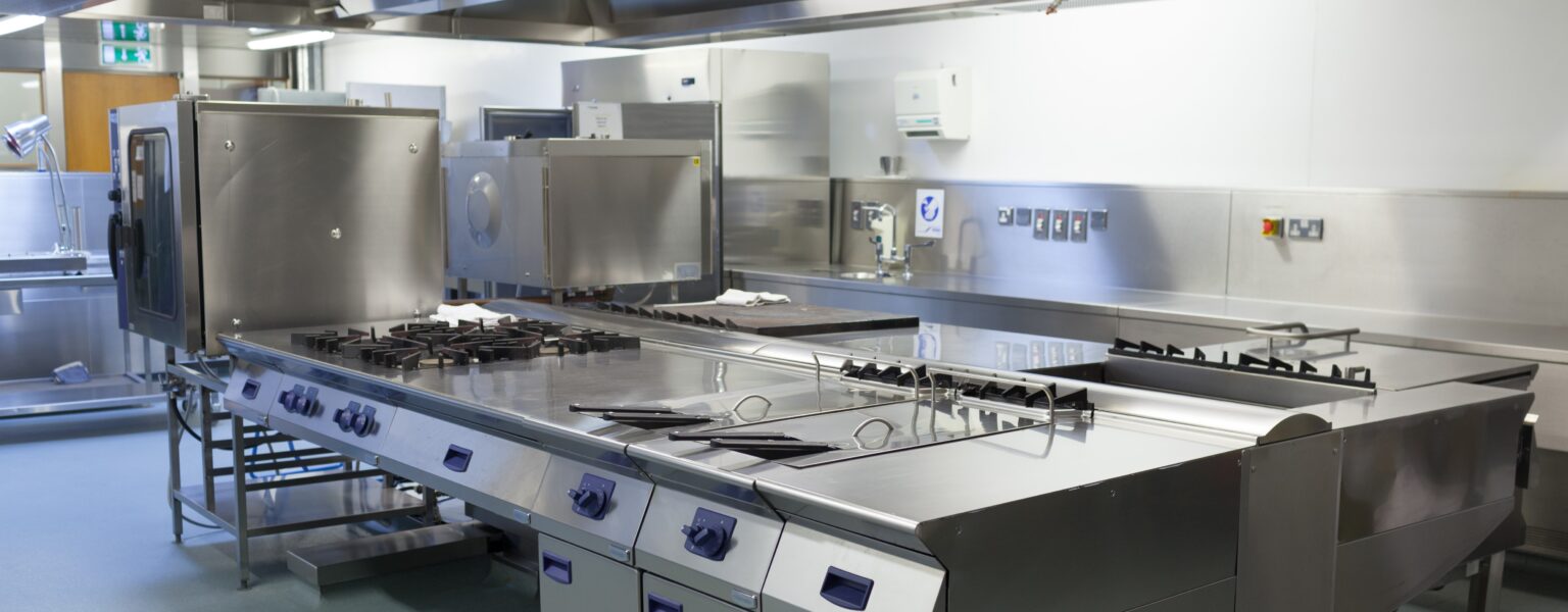 Picture of restaurant kitchen in chrome
